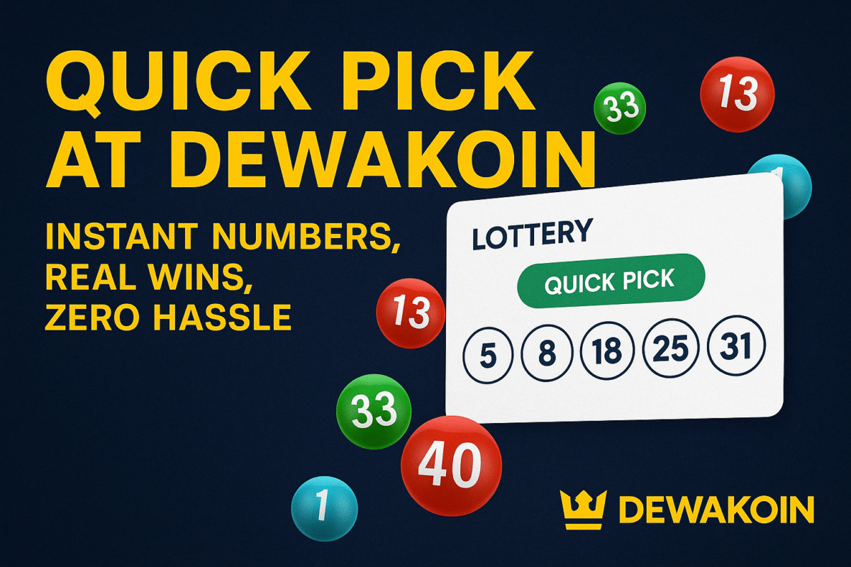 Quick Pick at Dewakoin: Instant Numbers, Real Wins, Zero Hassle