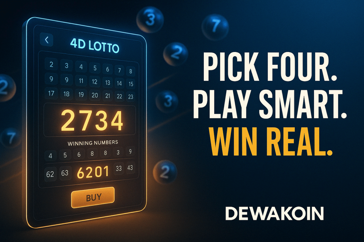 Your Numbers. Your Rules. Play 4D Lotto Online at Dewakoin