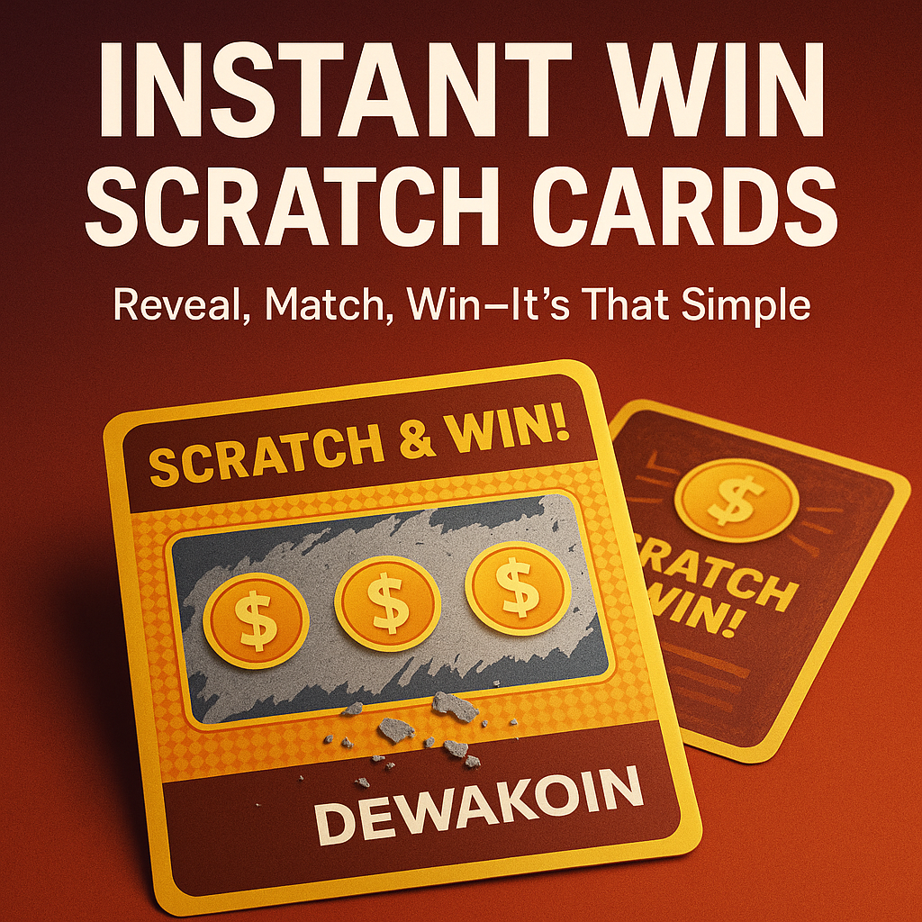 Instant Win Scratch Cards at Dewakoin: Reveal, Match, Win—It’s That Simple