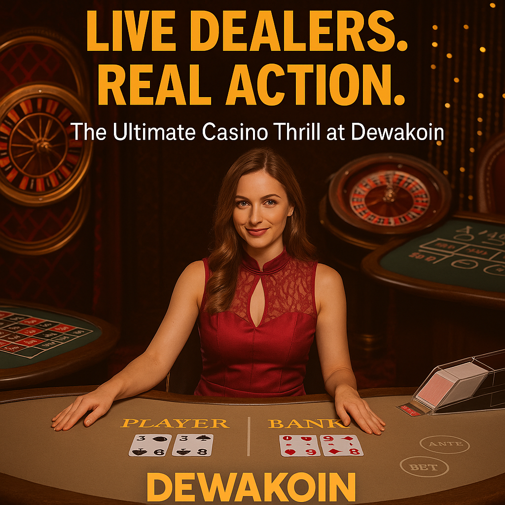 Live Dealers. Real Action. The Ultimate Casino Thrill at Dewakoin